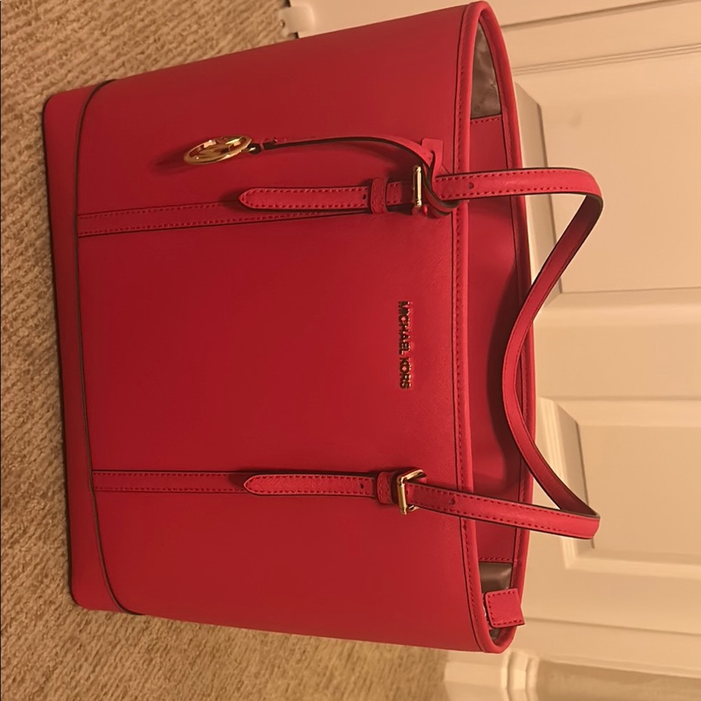 Michael Kors hot pink Tote Bag